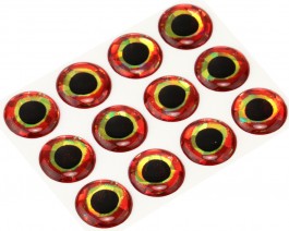 3D Epoxy Fish Eyes, Holographic Bloody, 15 mm